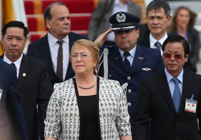 Hình ảnh đầu tiên của Tổng thống Chile tại Hà Nội